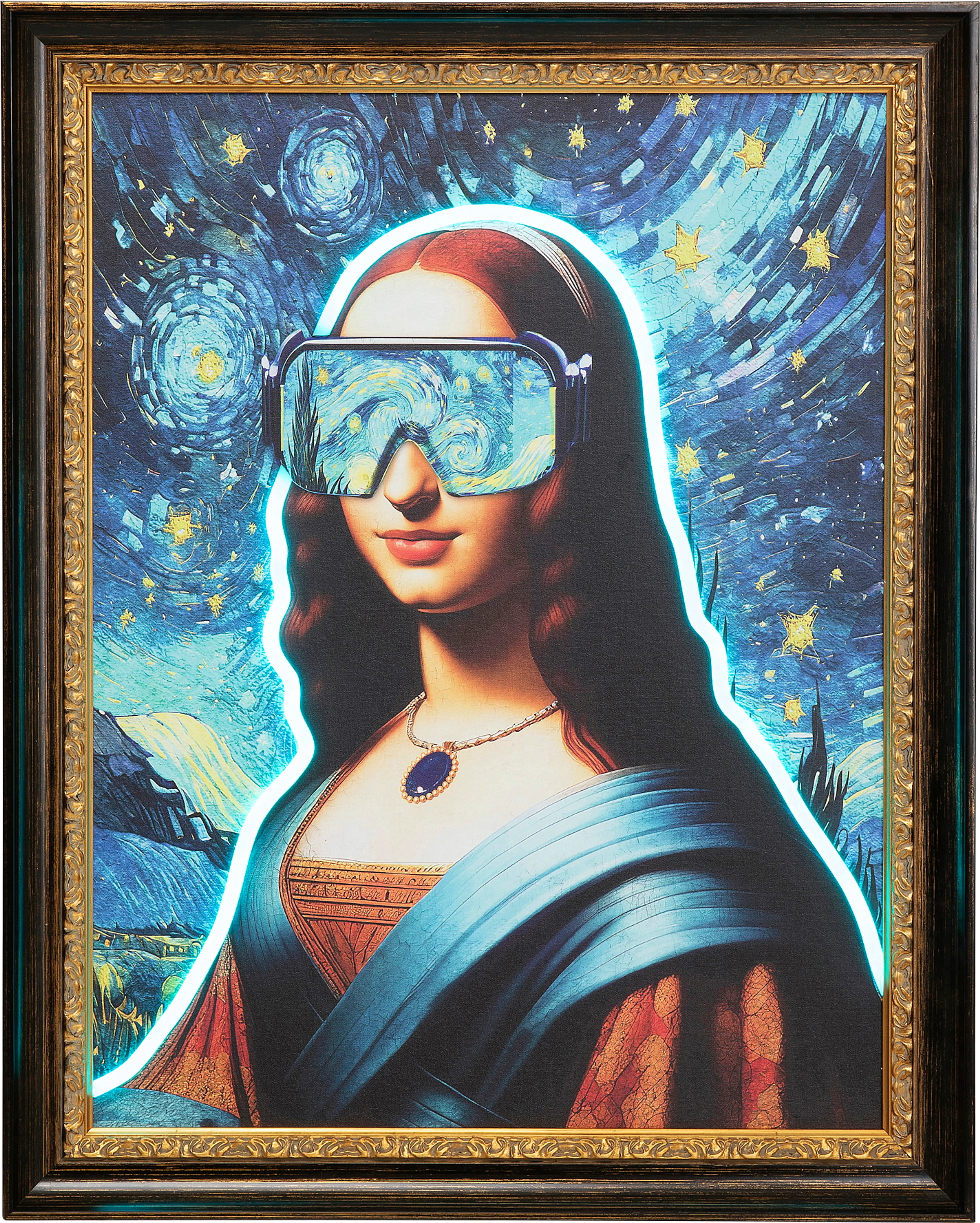 LED-Wandbild 80 x 100 cm Art Lady