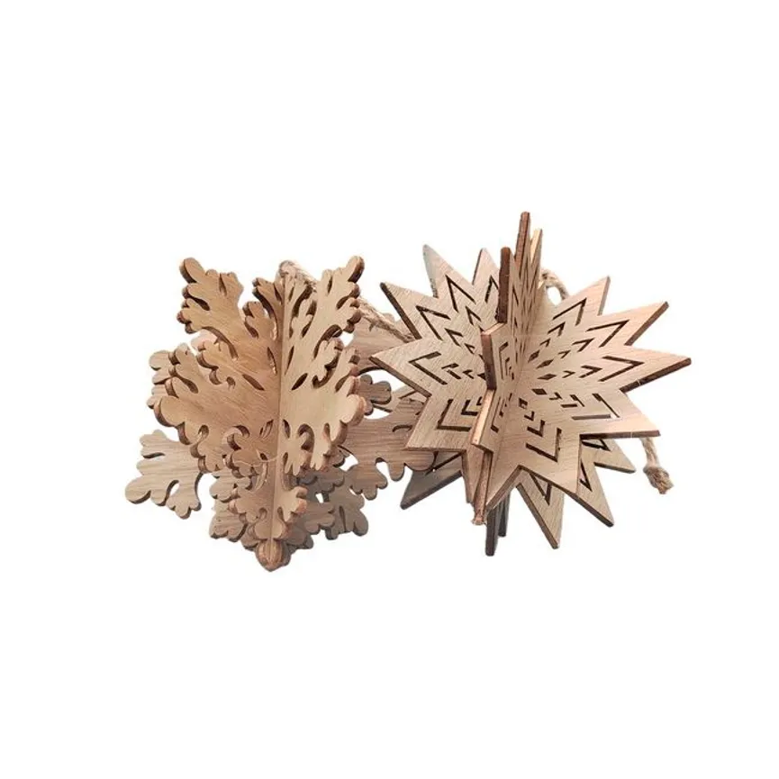 Hänger "Stern" 2er Set 3 D hauptaufnahme