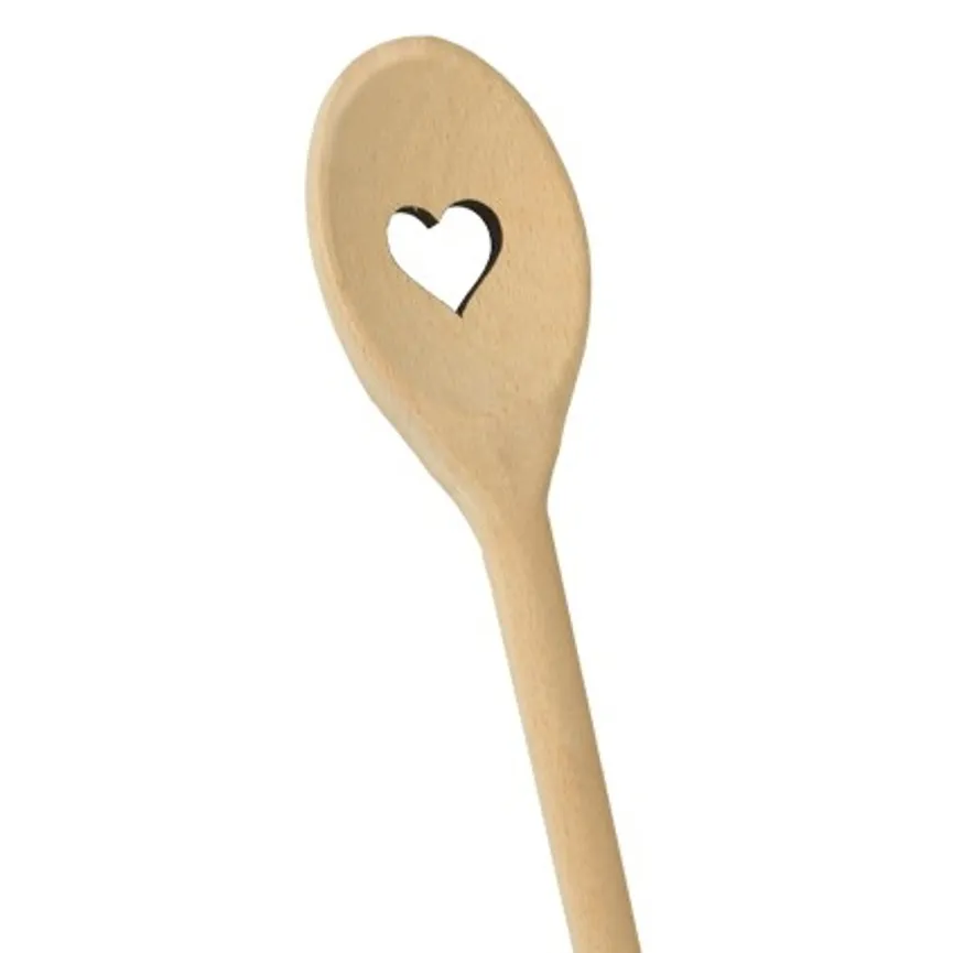 Kochlöffel oval 30 cm Heart detail