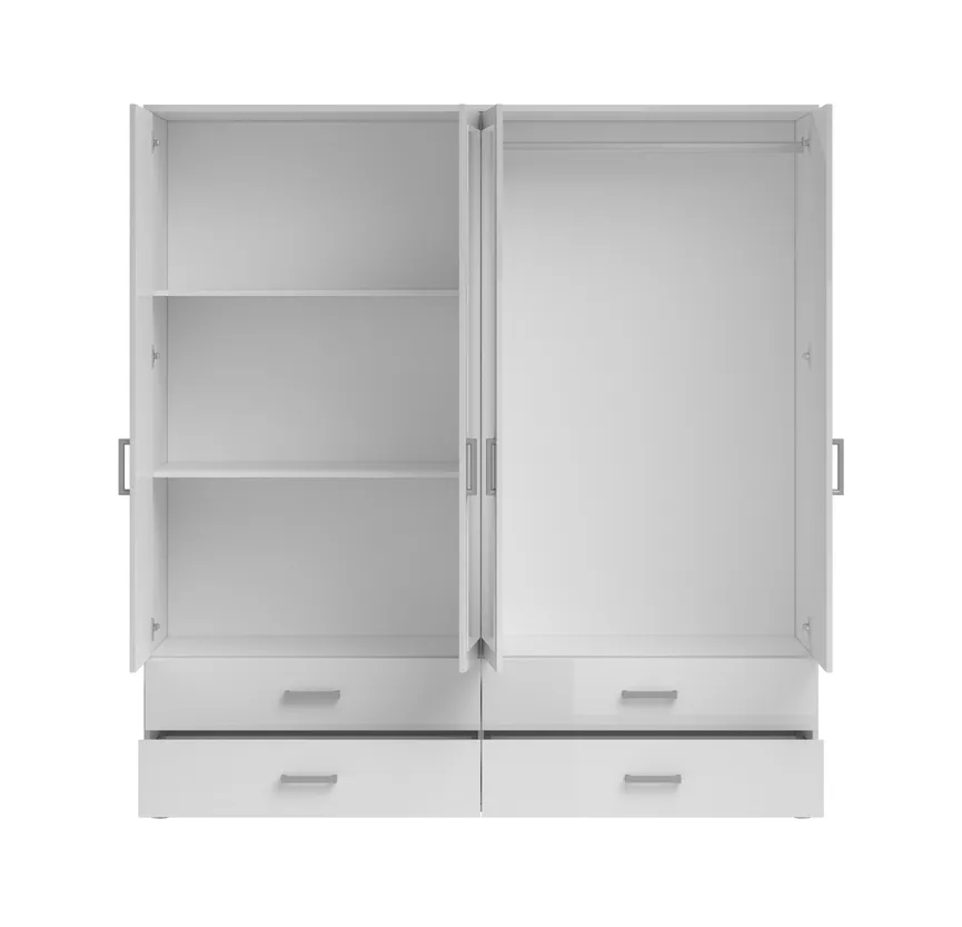 Drehtürenschrank 4-trg. detail