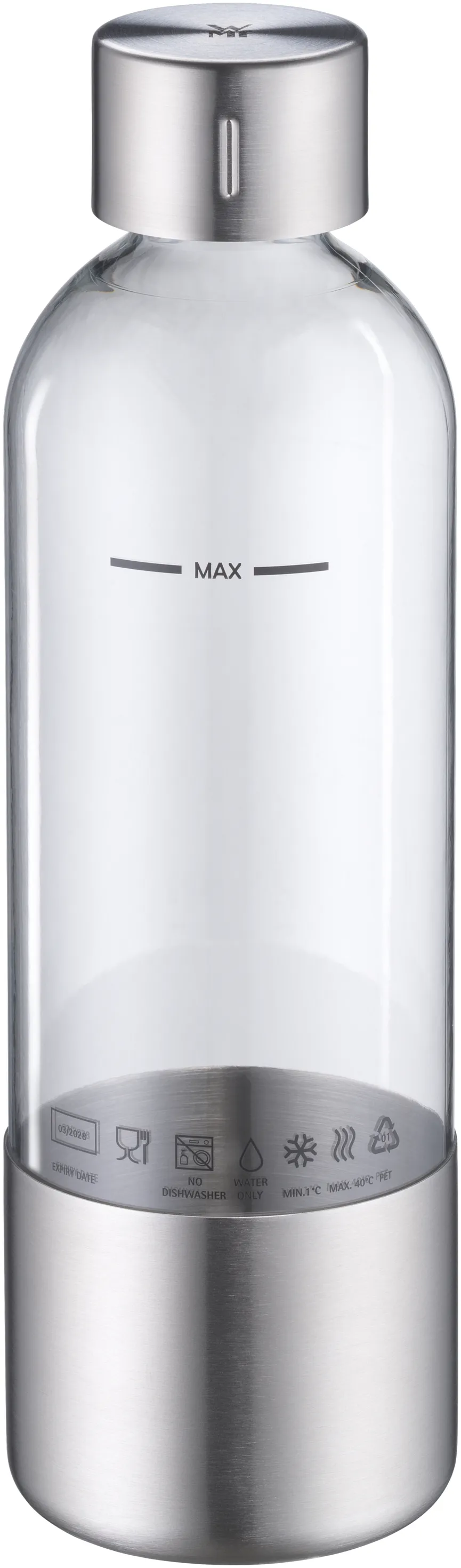 Flasche "Element One" silber detail