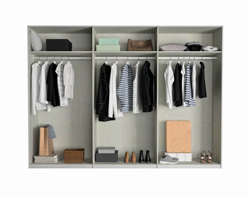 Schwebetürenschrank 3-trg. detail