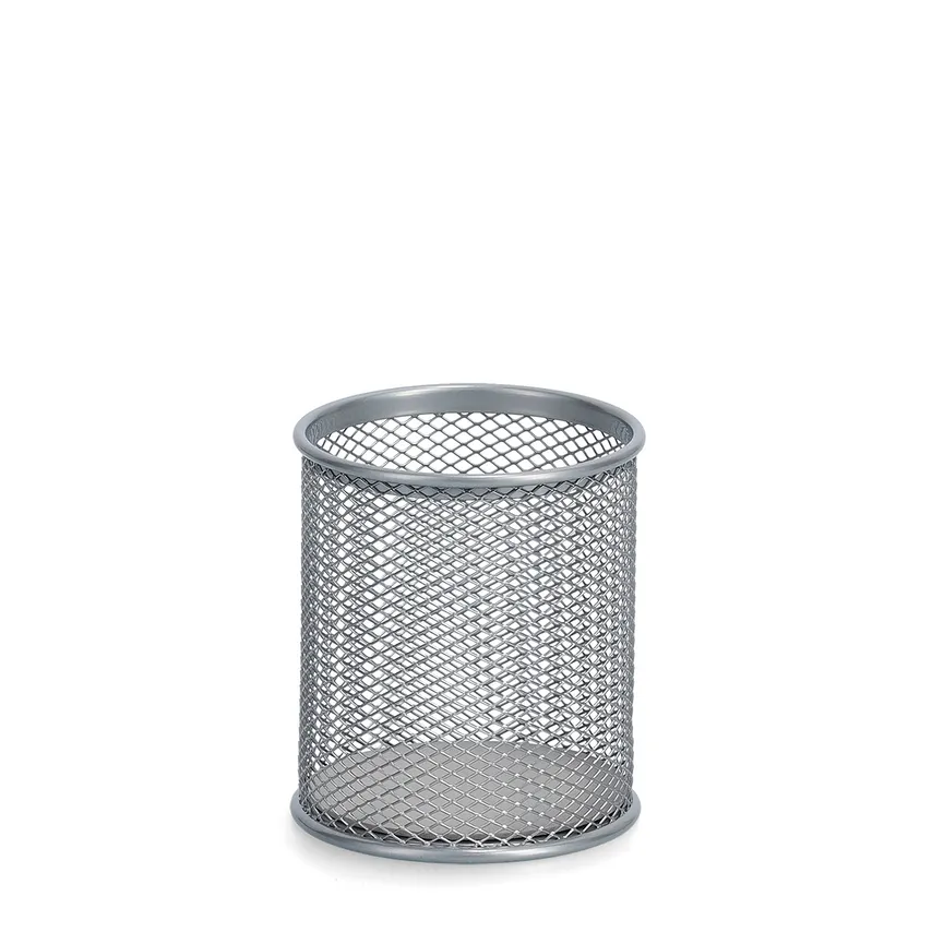 Bleistiftbecher "Mesh" silber hauptaufnahme
