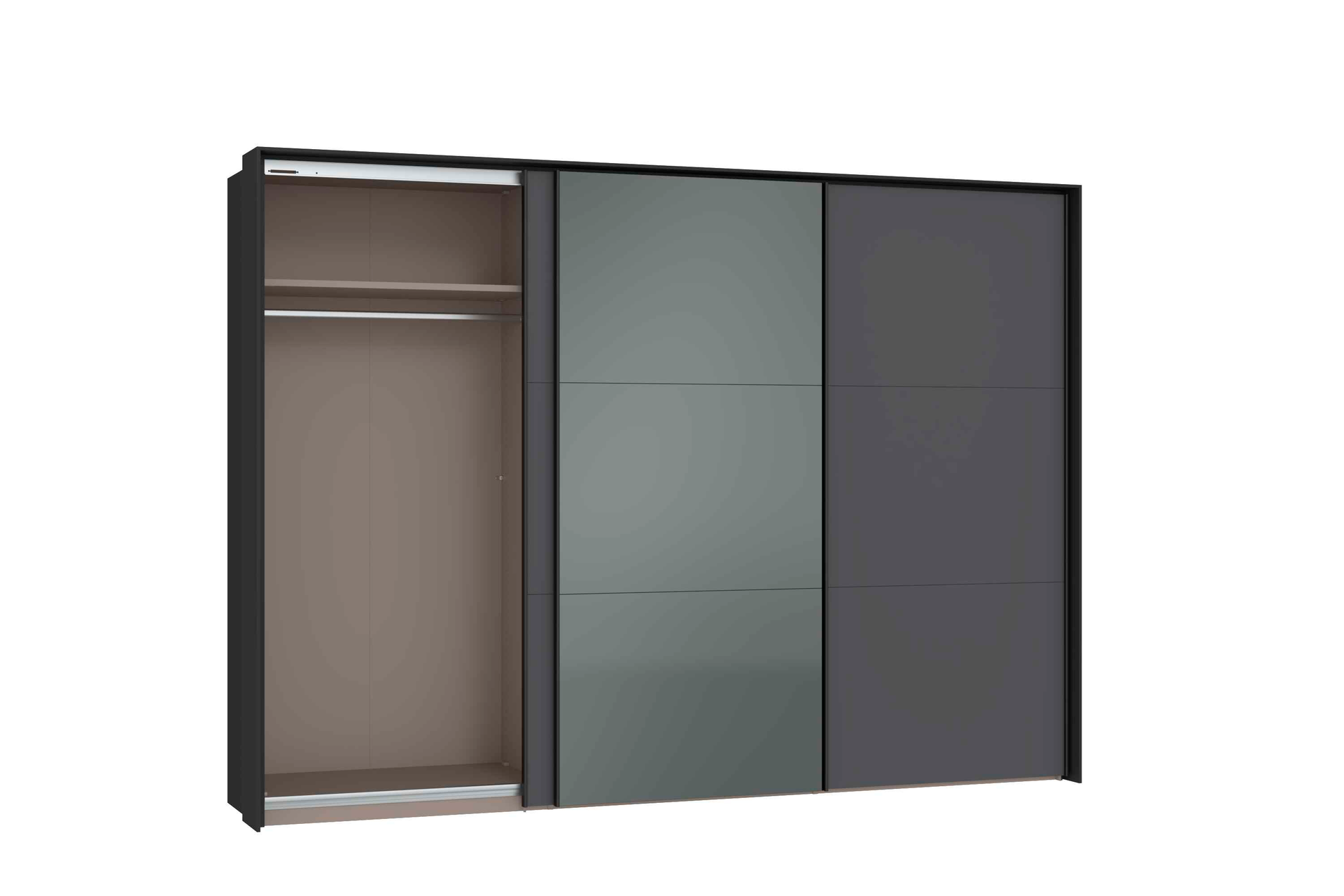 Schwebetürenschrank 3-trg. detail