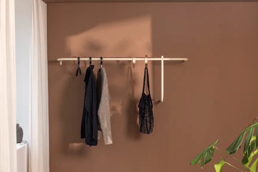 Wandgarderobe detail