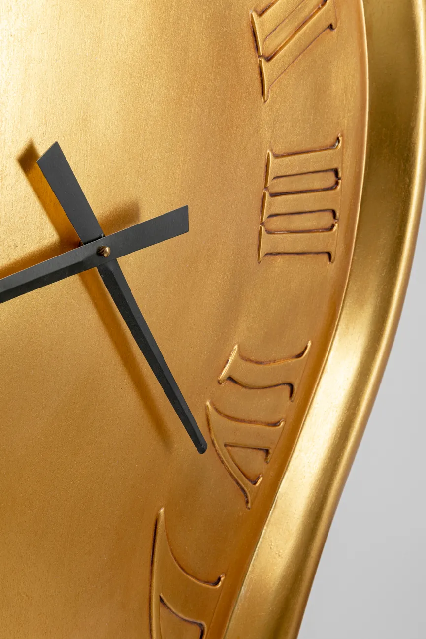 Quarzwanduhr "Big Drop Gold" detail