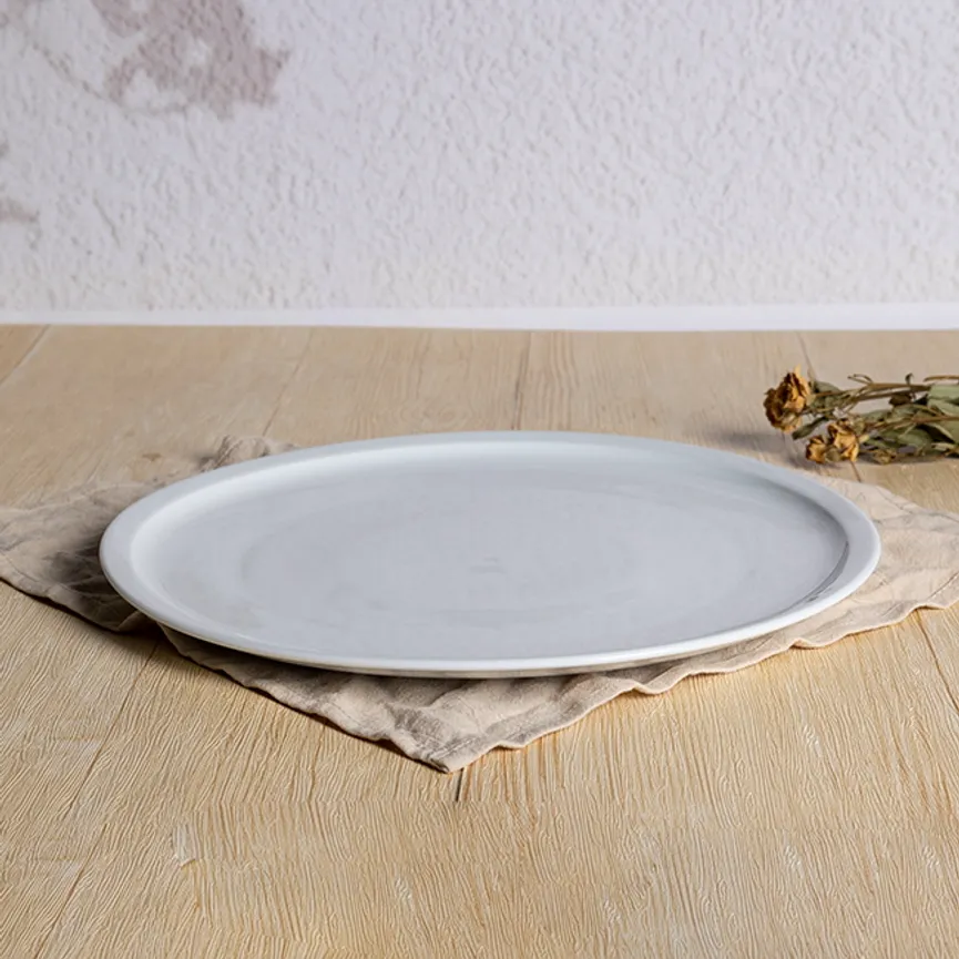 Pizzateller XL weiß milieu