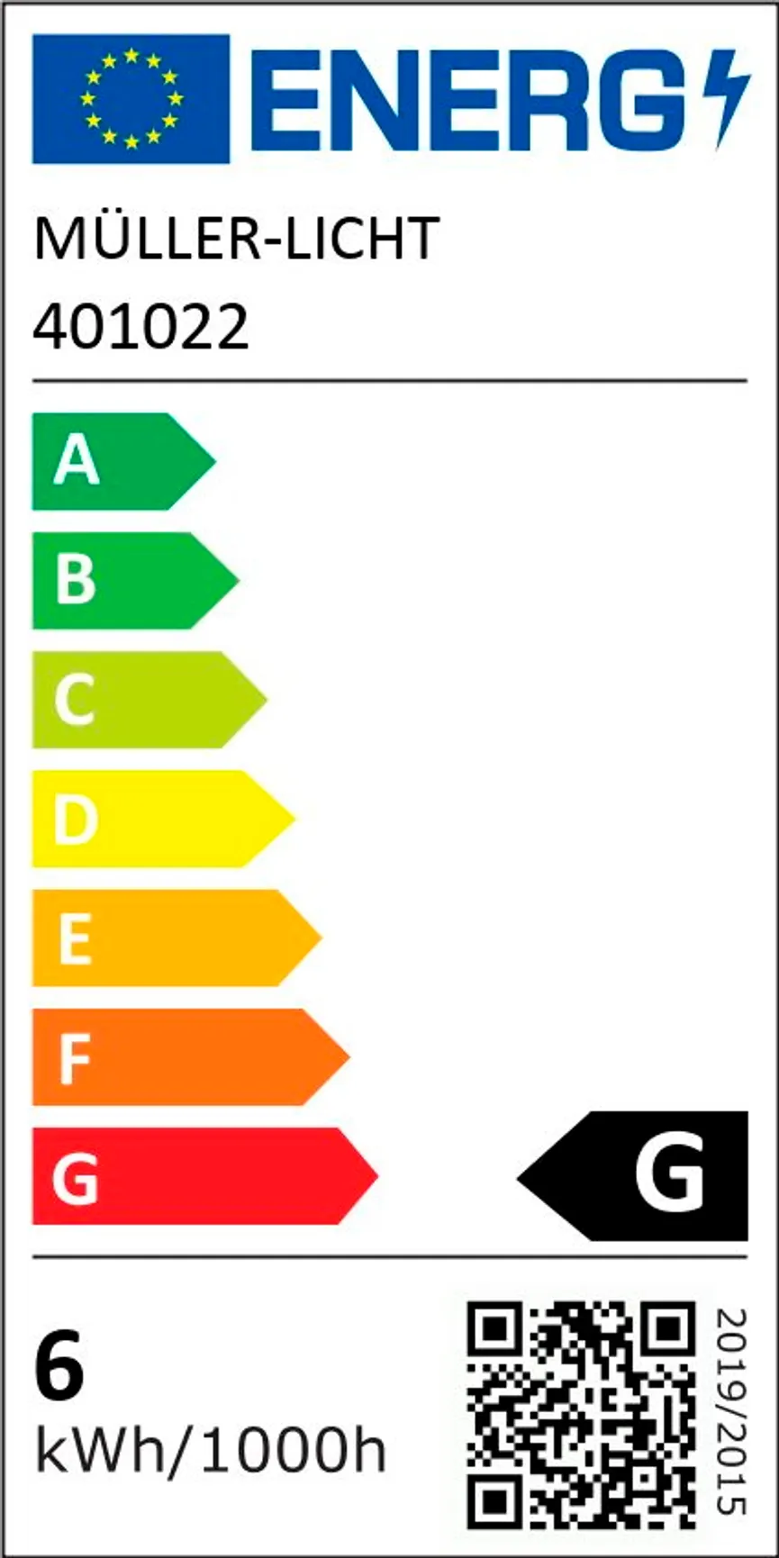 E14/4,8W LED Strahler energielabel