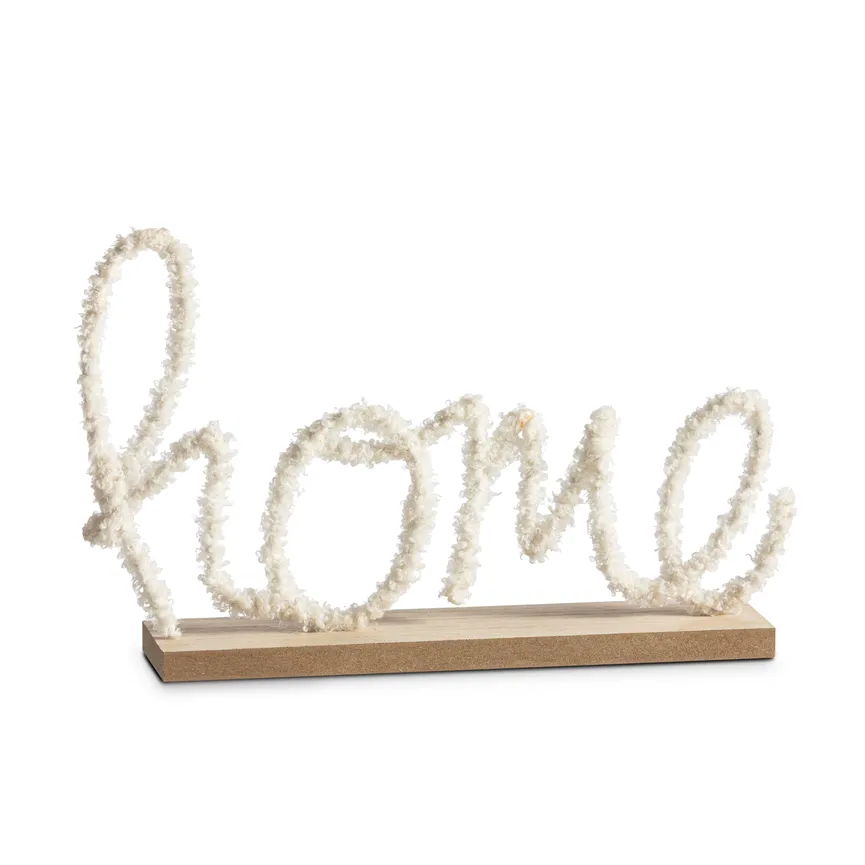 Schriftzug "Home" natur-beige hauptaufnahme