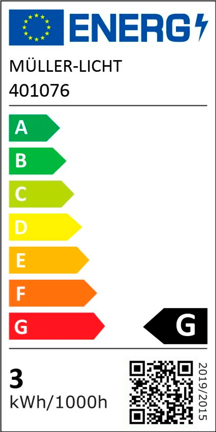 E14/1,5W LED Tropfenform energielabel