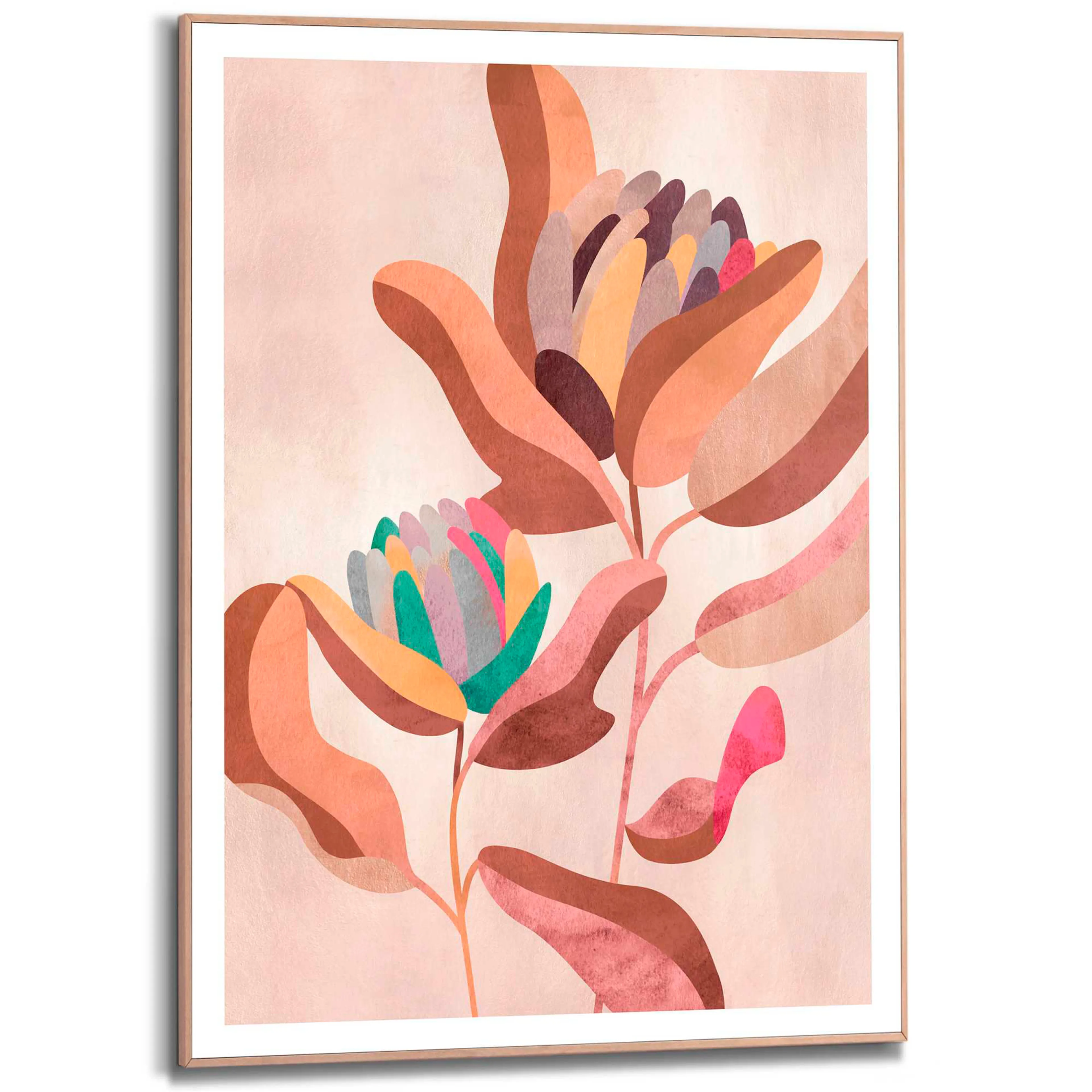 Wandbild 50 x 70 cm Earth Flowers