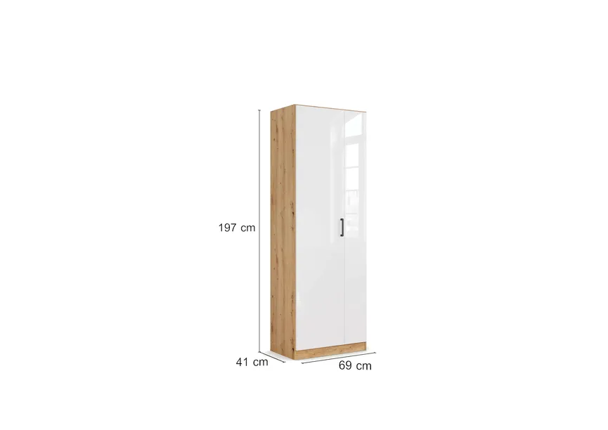 Schrank 2T/H197/Hochglanz detail