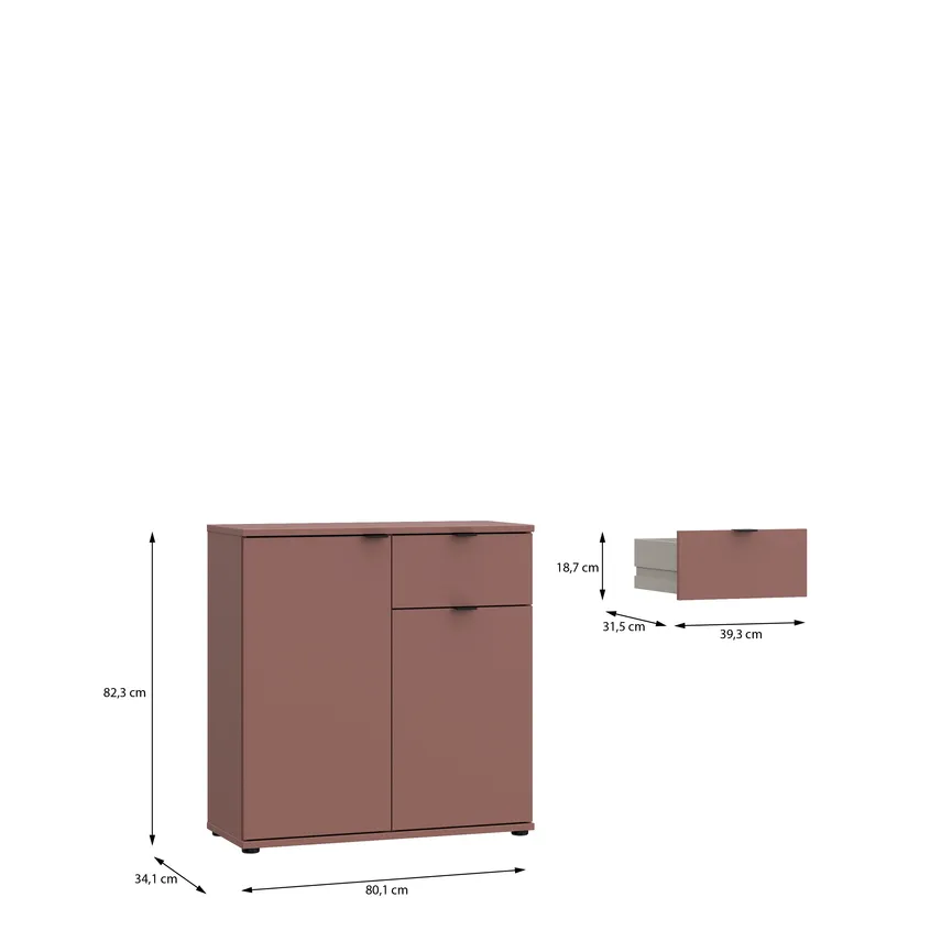 Kommode 2T/1S detail