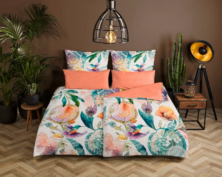 Satin-Bettw. HIP 135x200 milieu