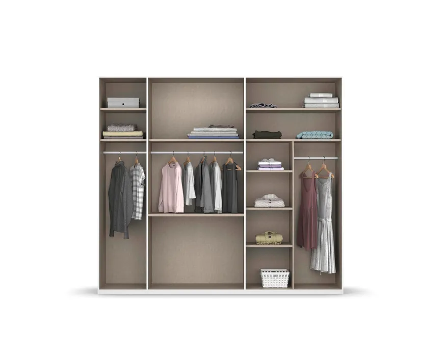 Kombi-Drehtürenschrank 5-trg. detail