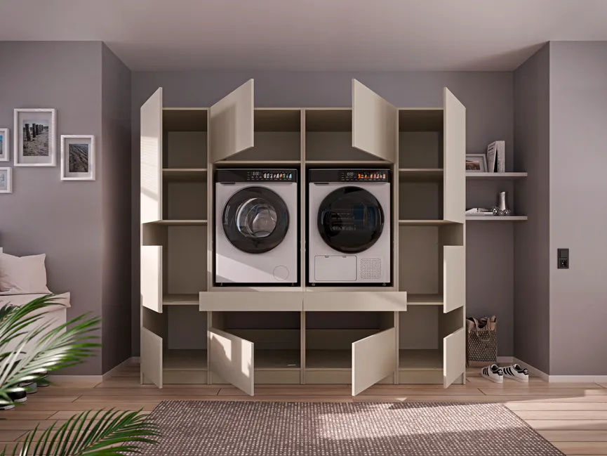 Waschmaschinenschrank detail