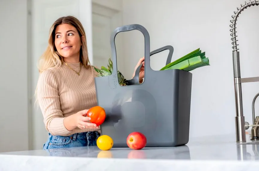 Tasche XL grau milieu
