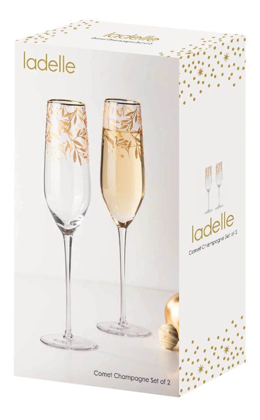 Champagnerglas "Comet" detail