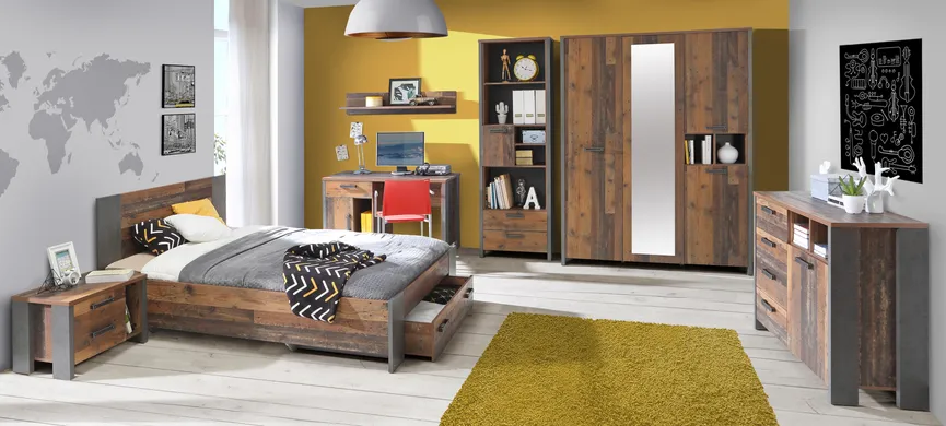 Einzelbett 140x200 cm milieu