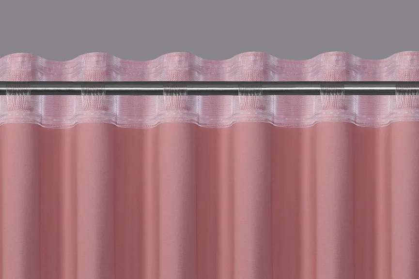 Dekoschal Samtoptik altrosa detail