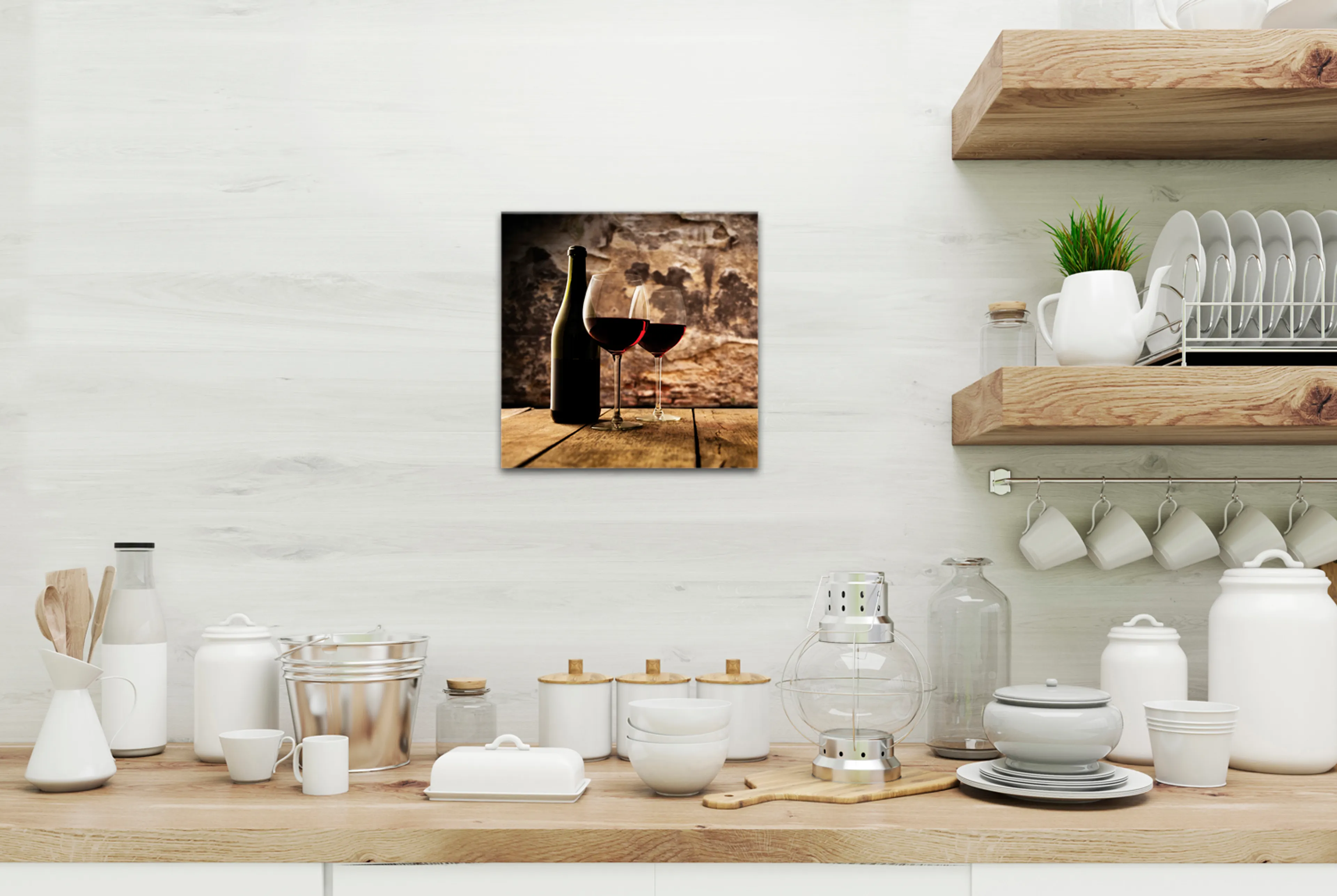 Wandbild 30 x 30 cm Red wine VI
