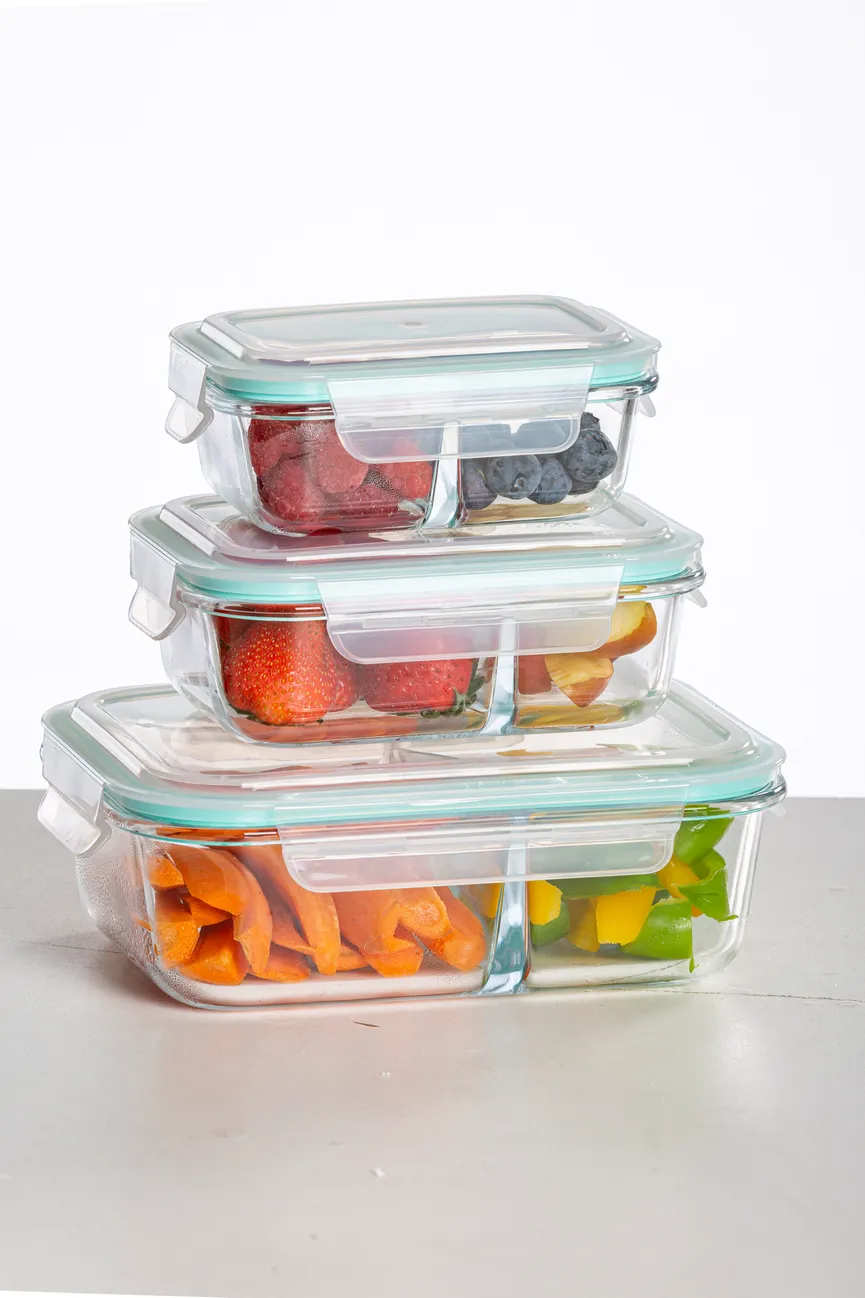 Frischhaltedose 3tlg. Glas detail