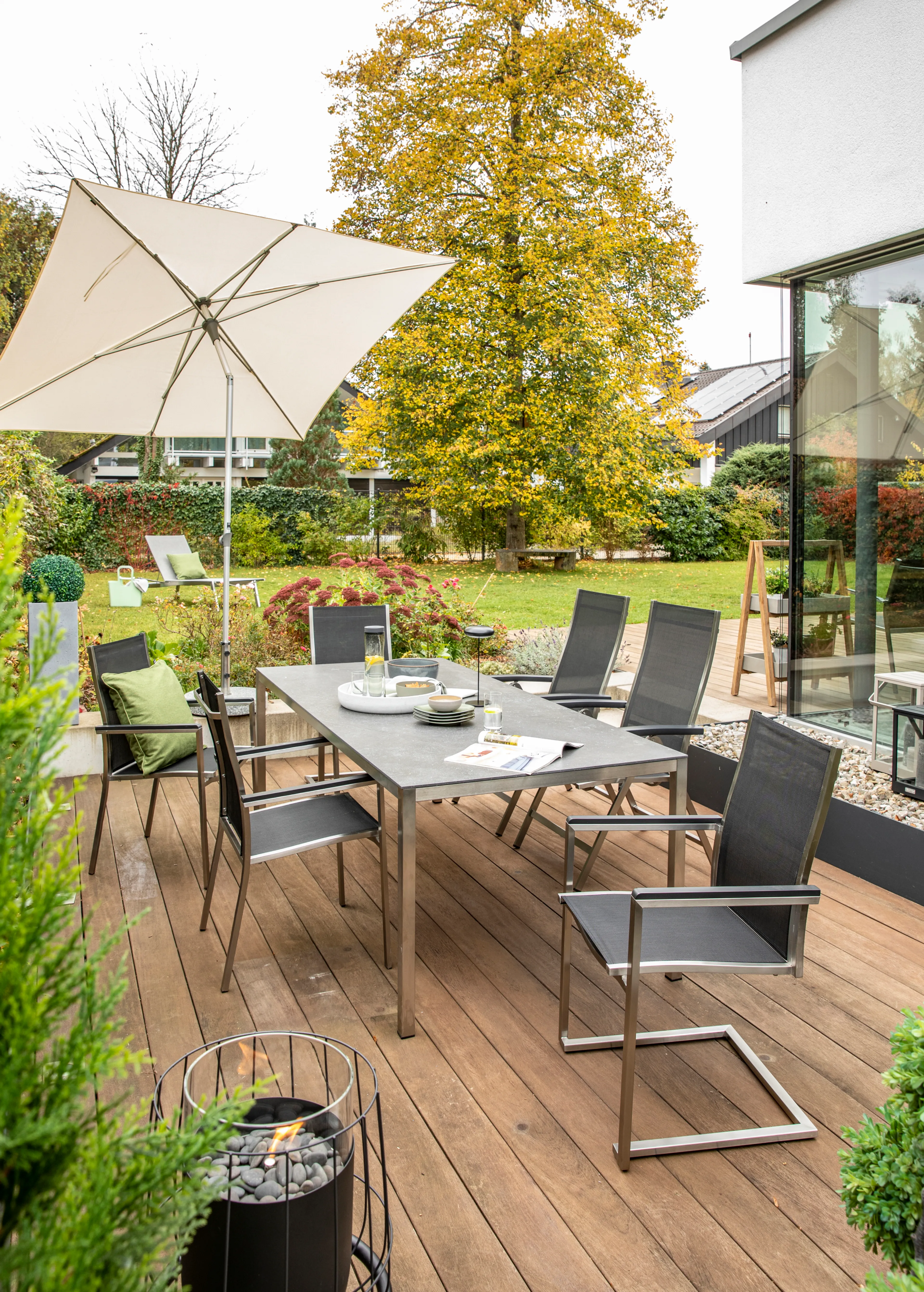 Gartentisch ausziehbar Etna 210/270 x 95 cm