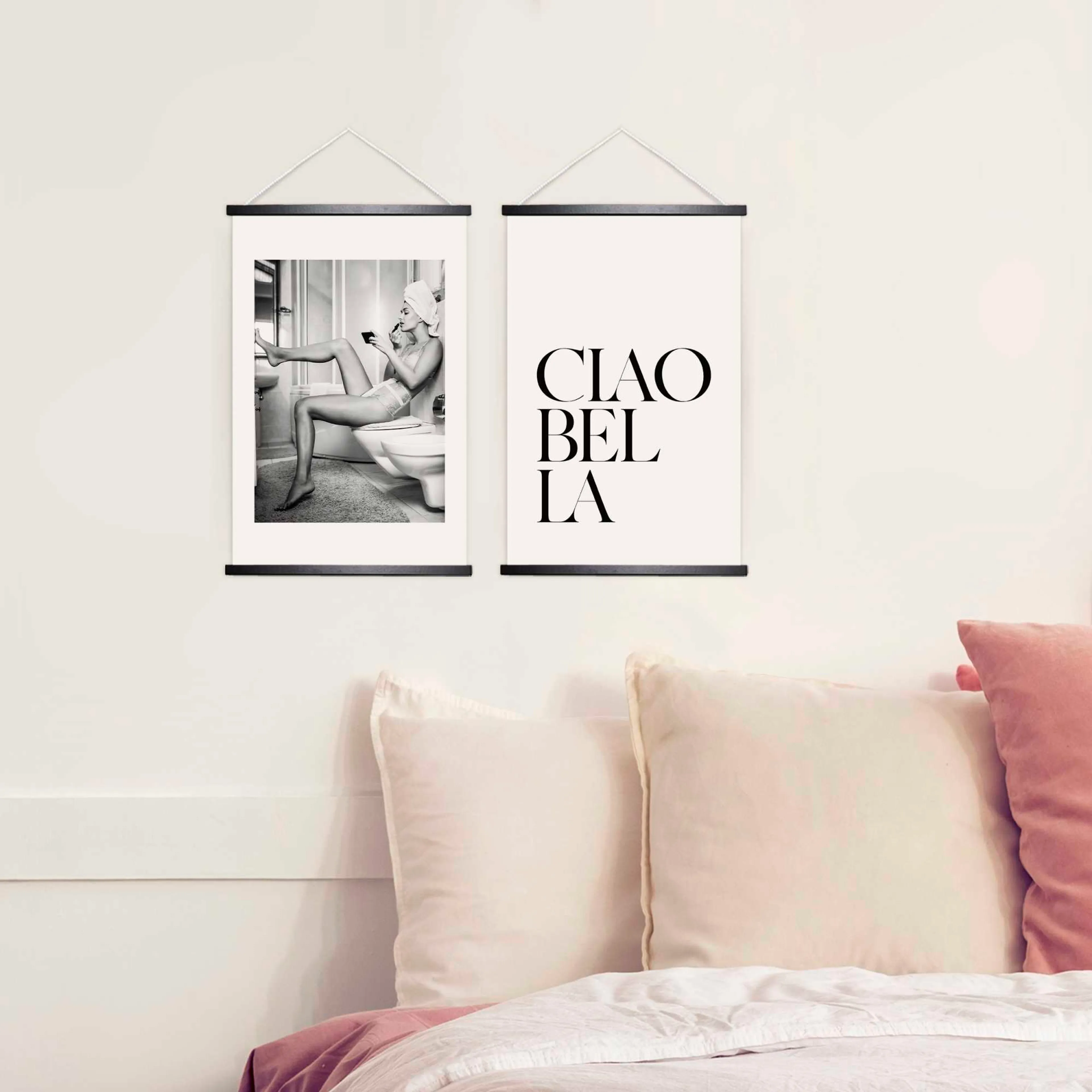 Wandbild 20 x 30 cm Ciao 4tlg.