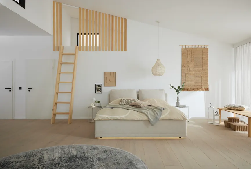 Bettgestell ohne Bettkasten milieu