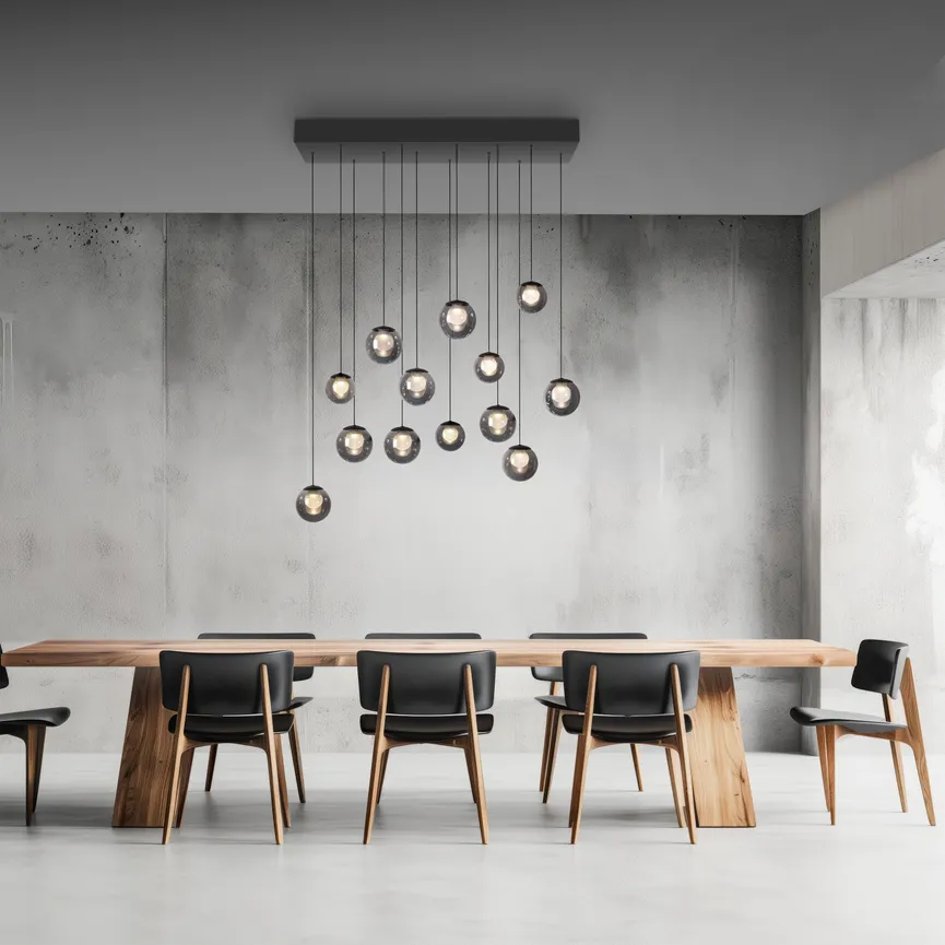 LED-Pendelleuchte "PURE Popup" milieu
