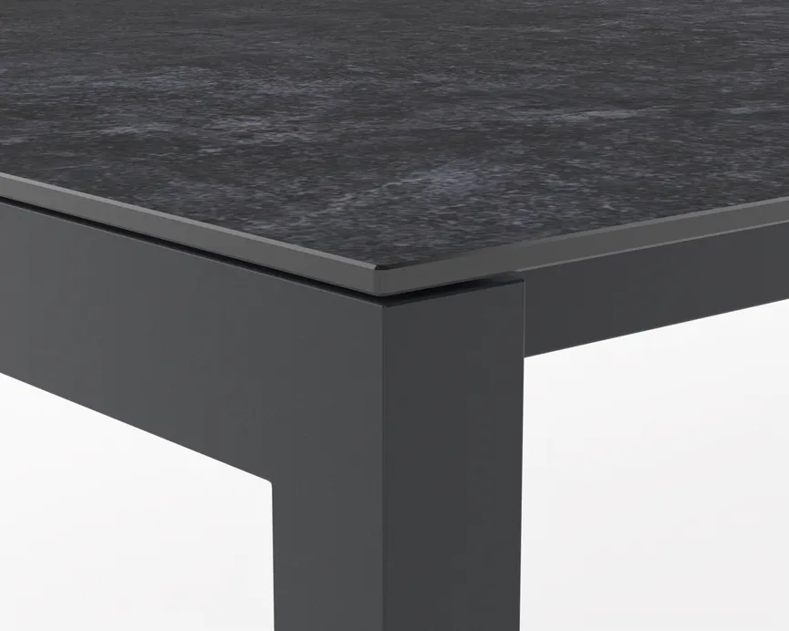 Tisch 210/270/330cm ETNA Alu detail