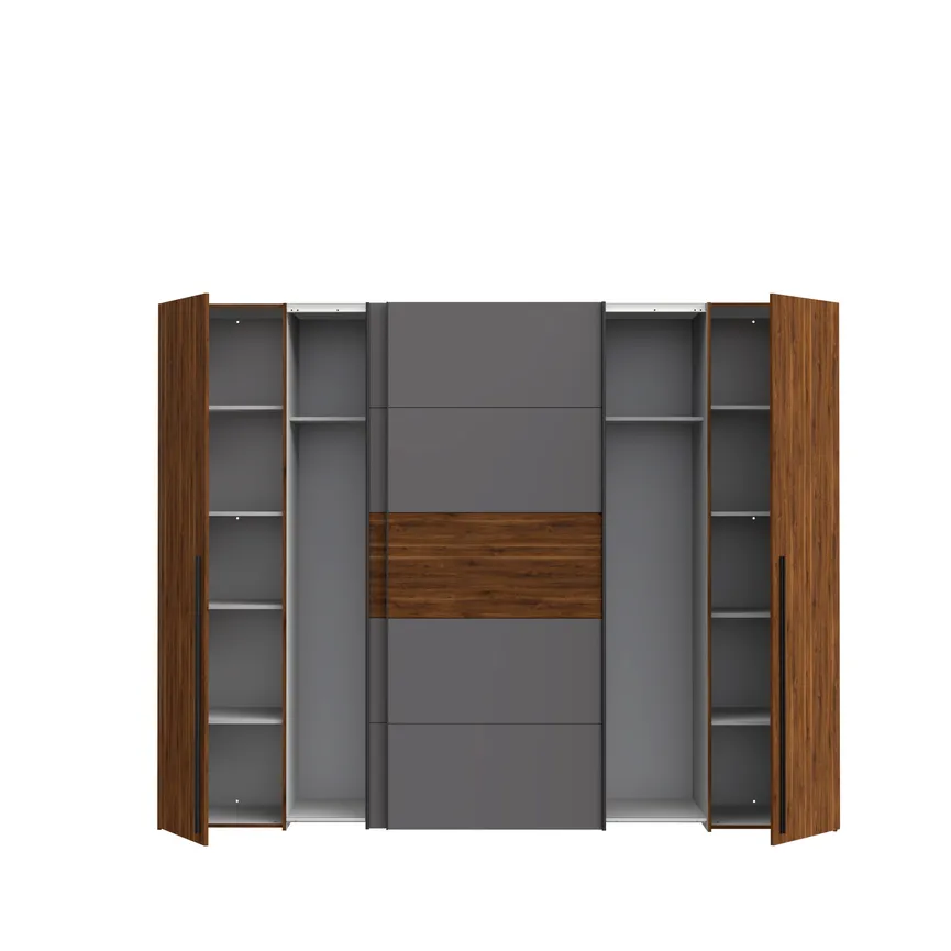 Schwebe-/Drehtürenschrank detail