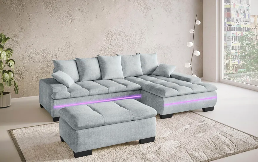 Ecksofa+LED detail