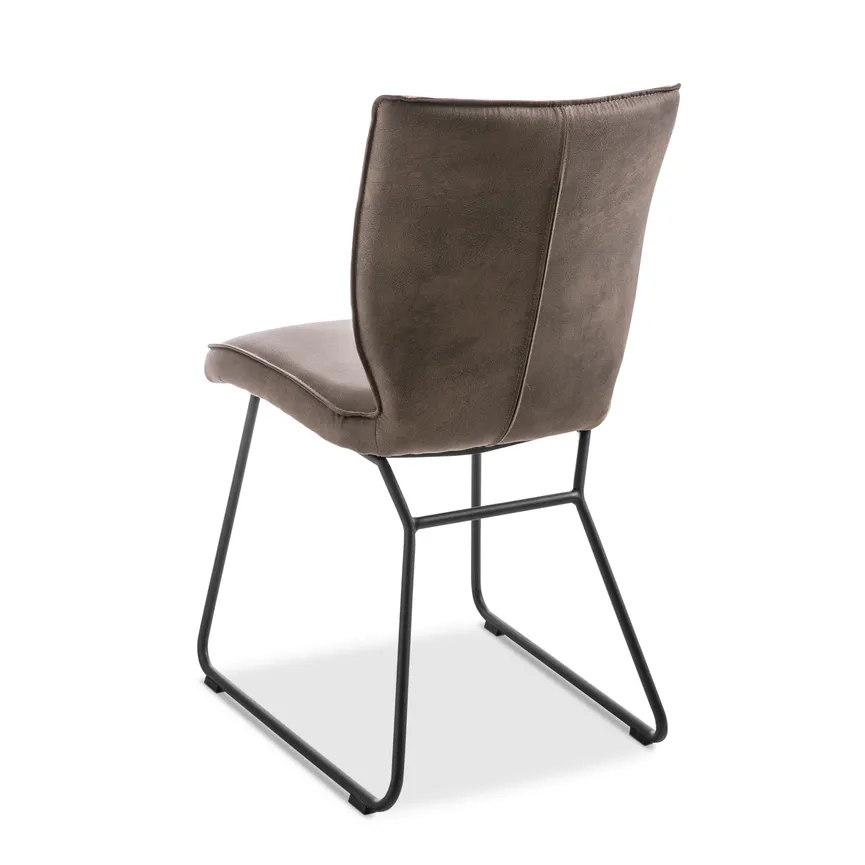 Design-Stuhl mit Kufengestell detail