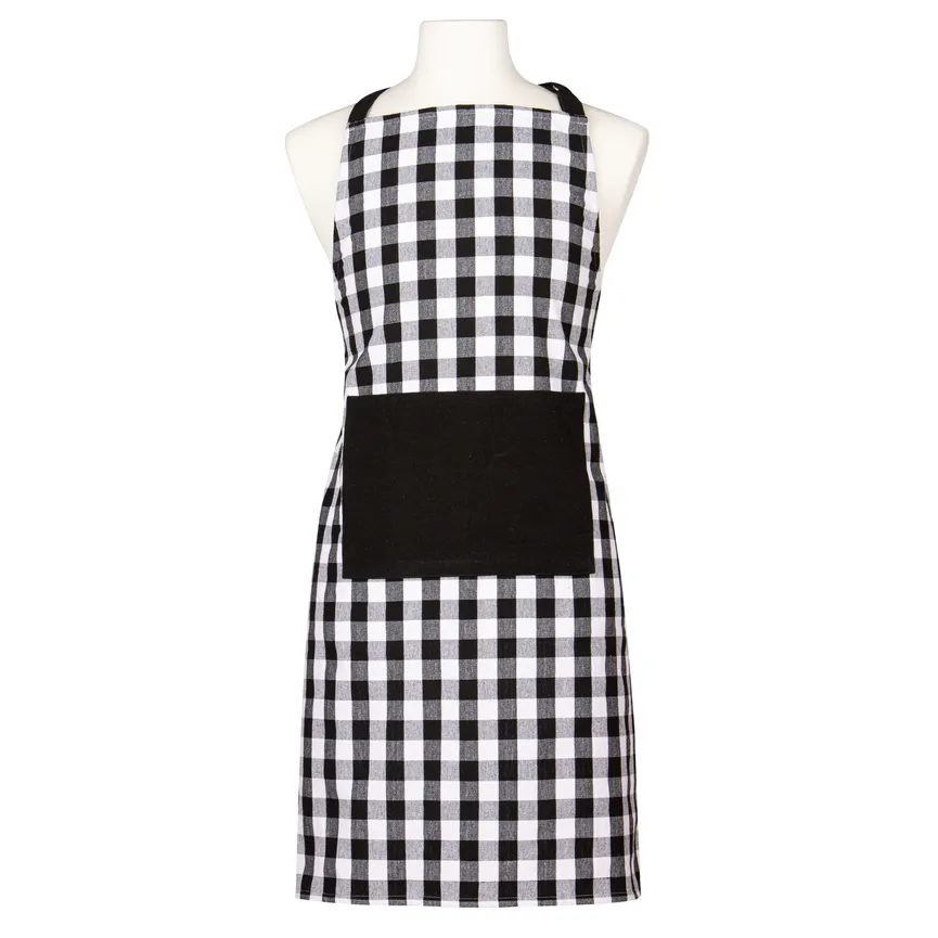Schürze "Gingham" schwarz-weiß hauptaufnahme