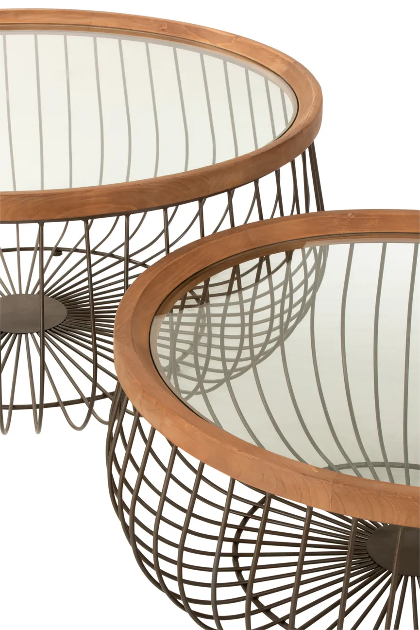 2-Satz-Couchtisch rund detail