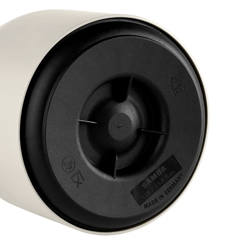 Isolierkanne Samba pudergrau detail