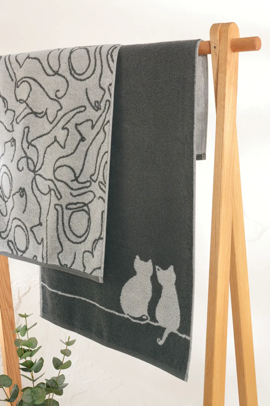 Gästetuch Cute Cats milieu