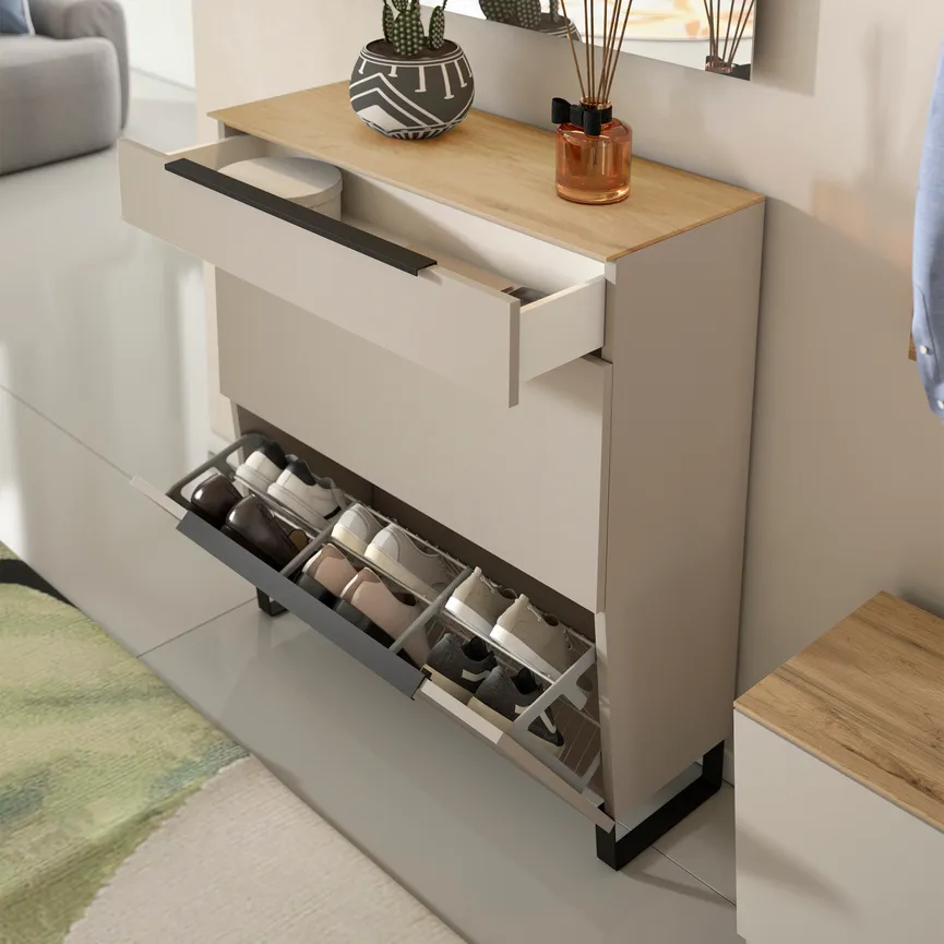 Stand-Schuhschrank detail