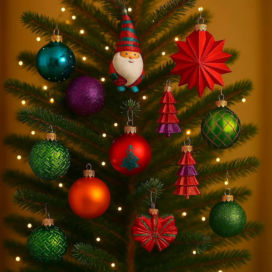 Baumschmuck-Set 30-tlg. milieu