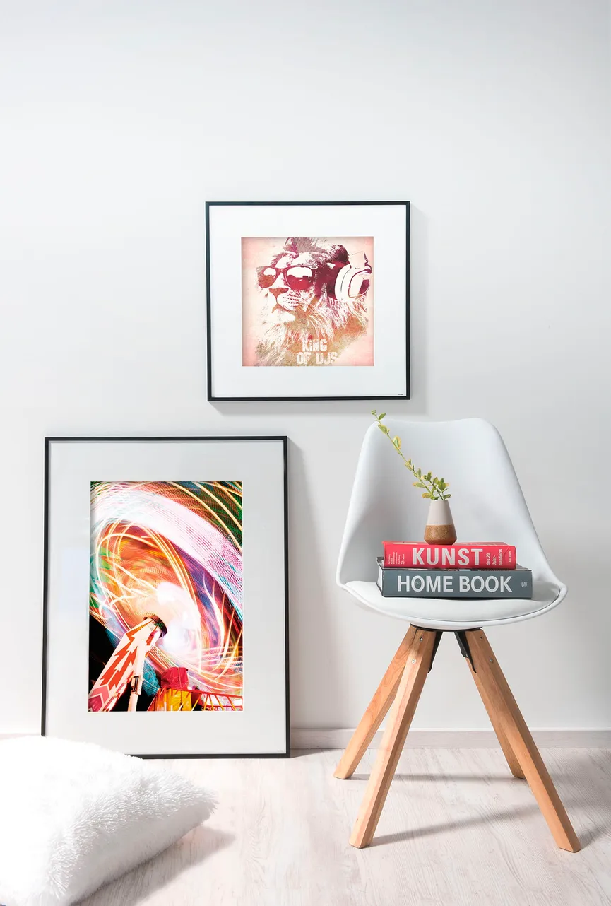 Rahmen C2 Str.Schwarz 40x40 cm milieu