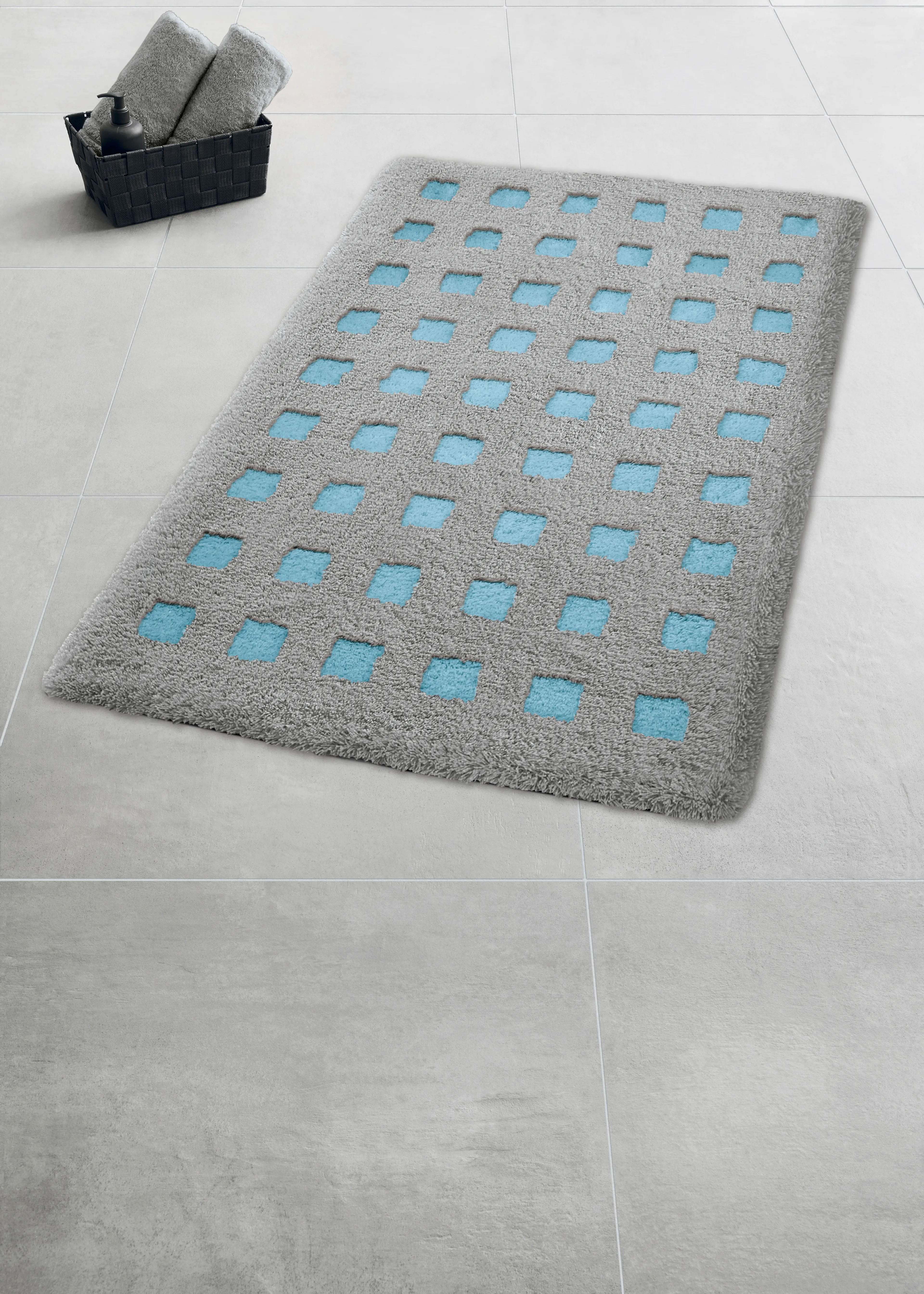 Badteppich Boxes 60 x 90 cm