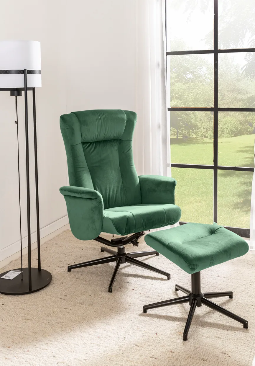 Relaxsessel + Hocker milieu