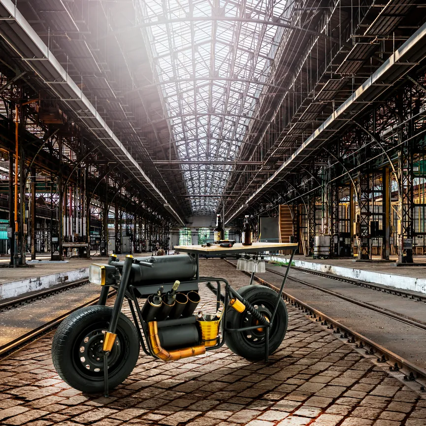 Unikat-Motorbike-Bar hauptaufnahme