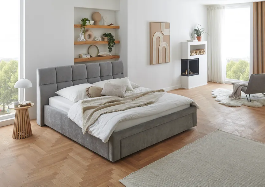 Polsterbett 180x200 cm milieu