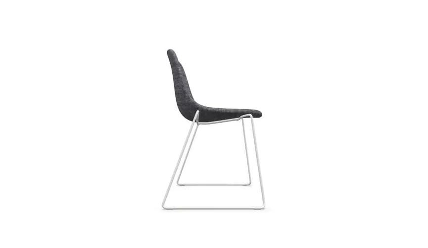 Stuhl Sled fully upholstered detail