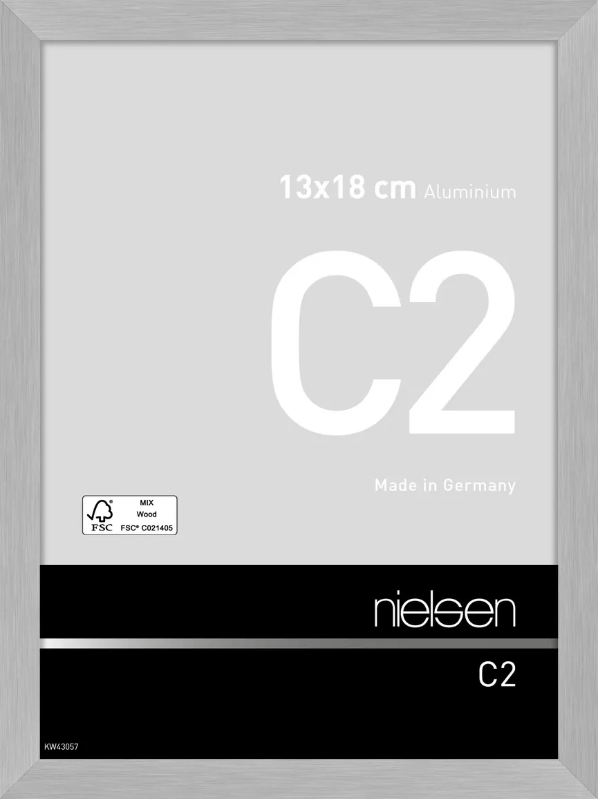 Rahmen C2 Str.Silber 13x18 cm hauptaufnahme
