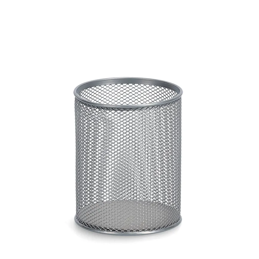 Utensilienbecher "Mesh" silber material_farbe