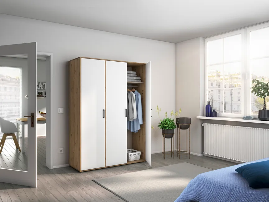 Drehtürenschrank 3-trg. milieu