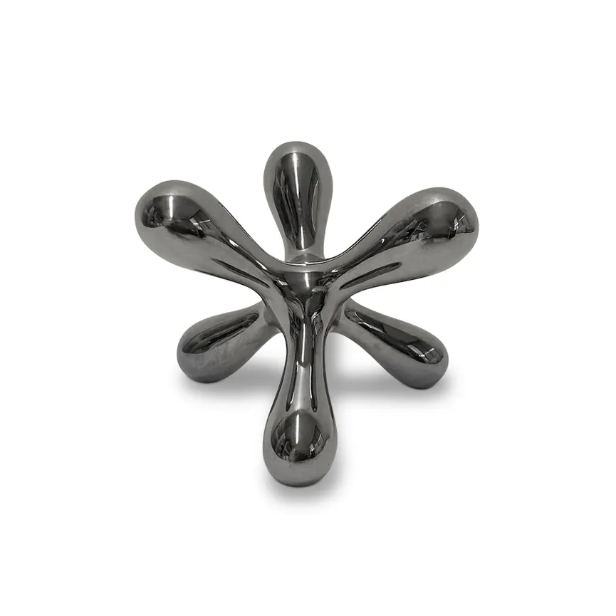 Objekt "Blumenform" silber hauptaufnahme